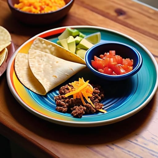 The "Deconstructed" Taco Plate for picky eaters.