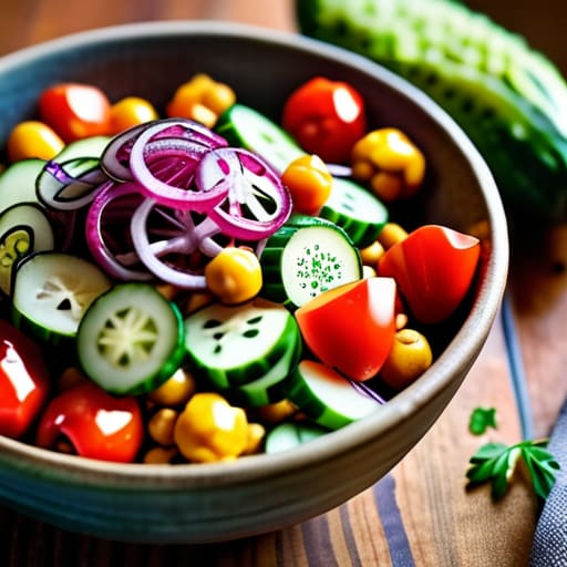 The "Everything in the Pantry" Chickpea Salad.