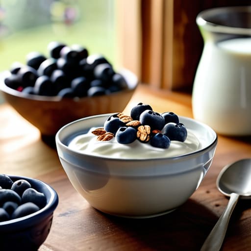 Greek Yogurt and Nut Clusters bowl.