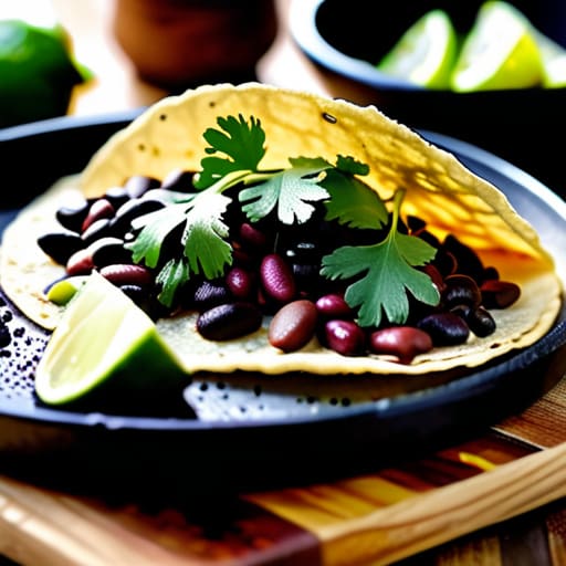 Protein-packed Loaded Black Bean Tacos.