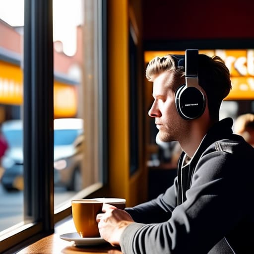 Headphones providing Noise-Canceling Sanity for focus.