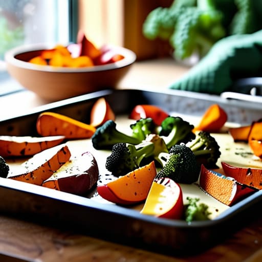 One-Pan Roasted Veggie and Halloumi Bliss.