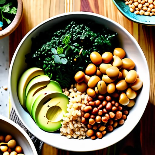 The "Everything" Grain Bowl with quinoa.